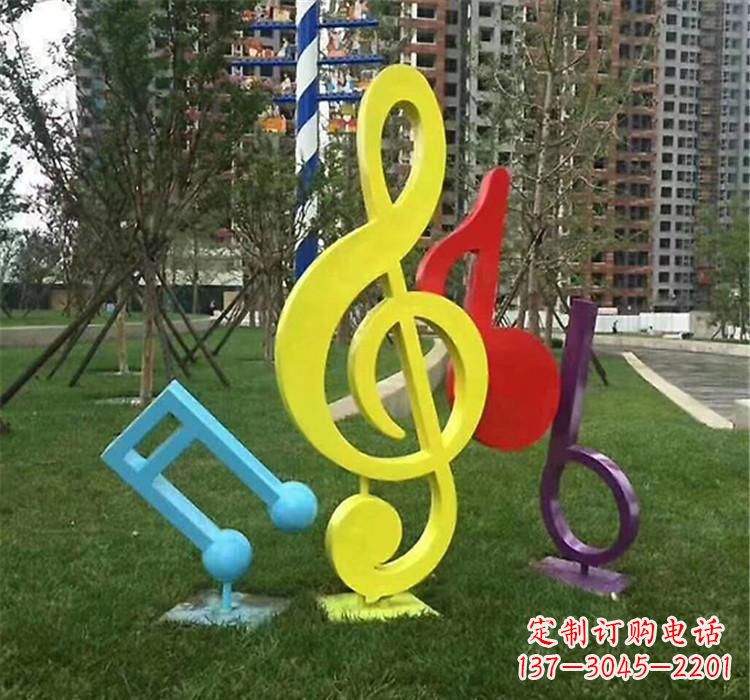 金华不锈钢音符雕塑音乐的流动之美