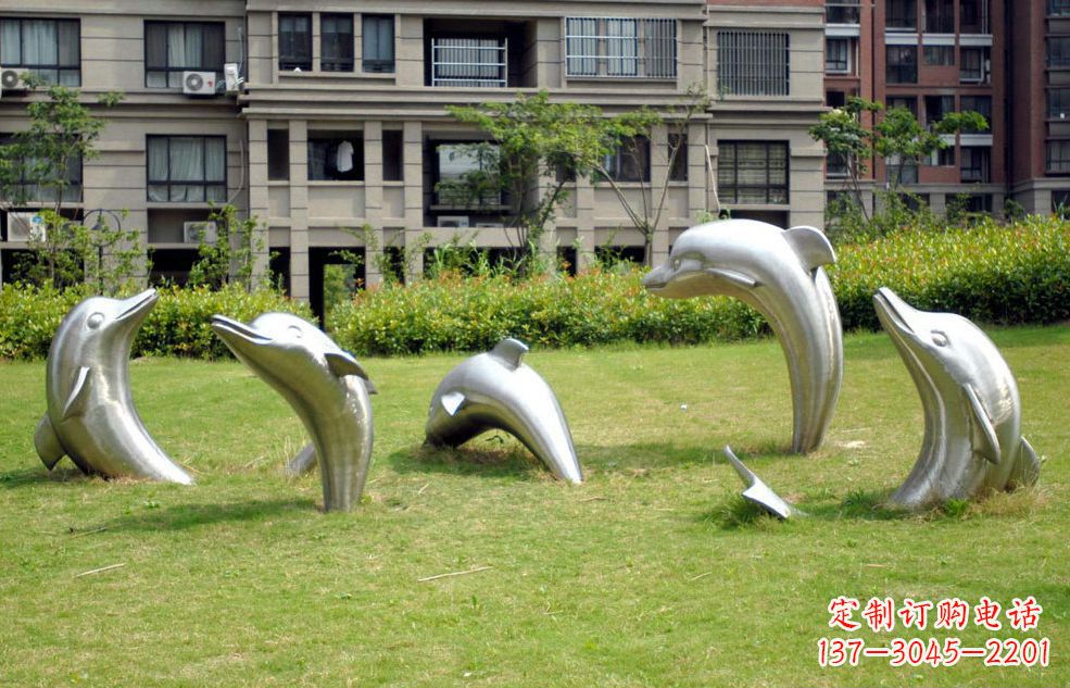 金华不锈钢海豚传承海洋文化的象征