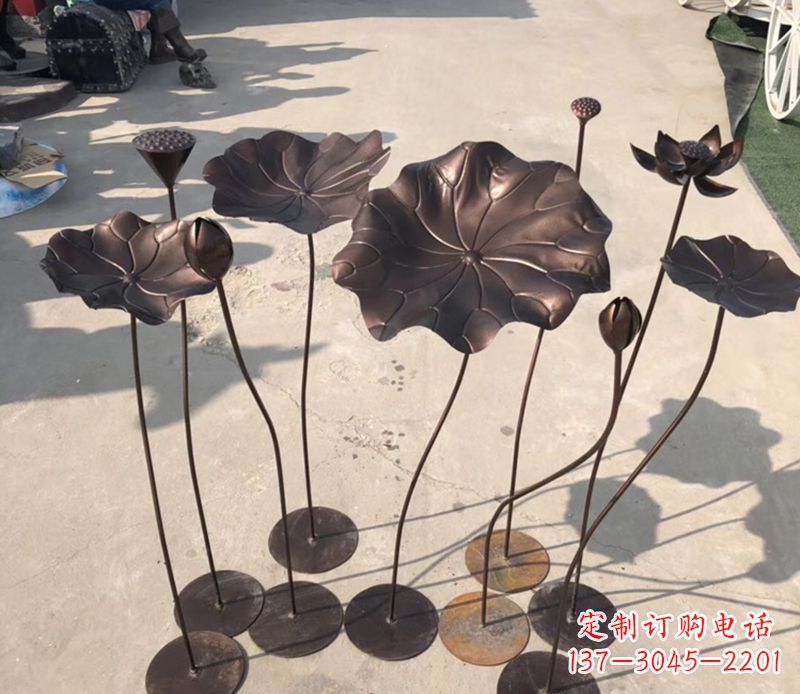 金华不锈钢荷花雕塑传承传统文化