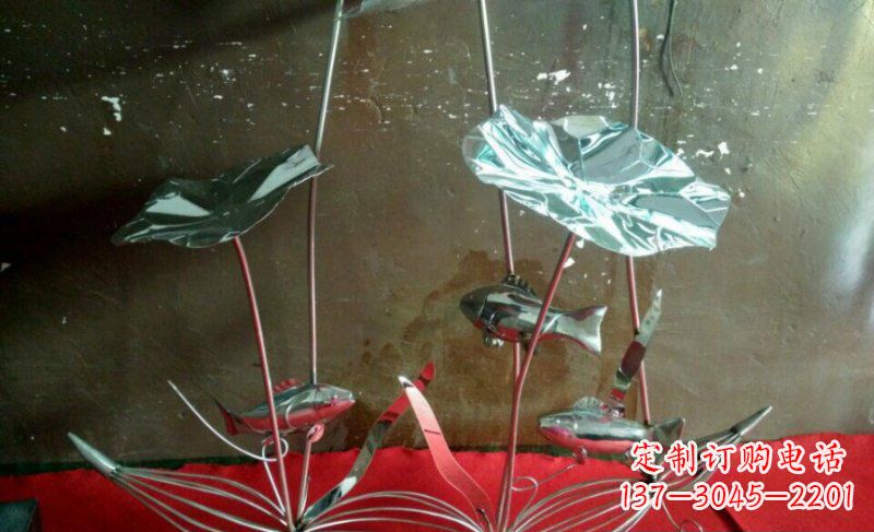 金华不锈钢荷花雕塑