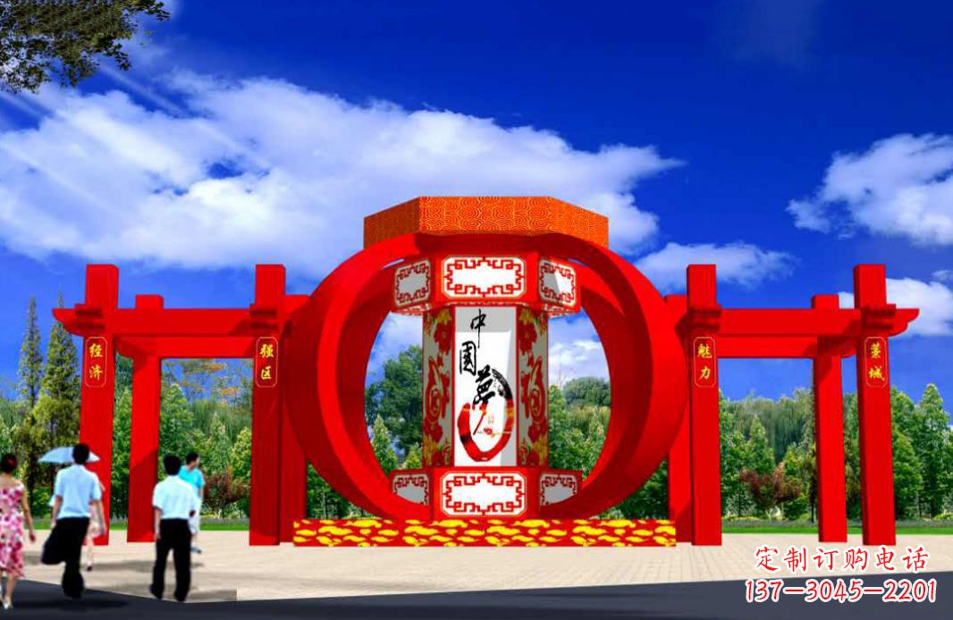 金华灯笼点亮城市景观