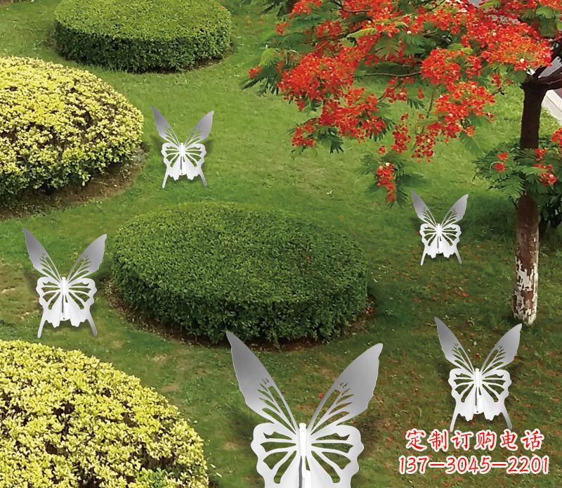 金华灵动飞舞不锈钢蝴蝶雕塑