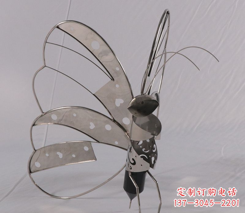 金华不锈钢蝴蝶雕塑精美的艺术品