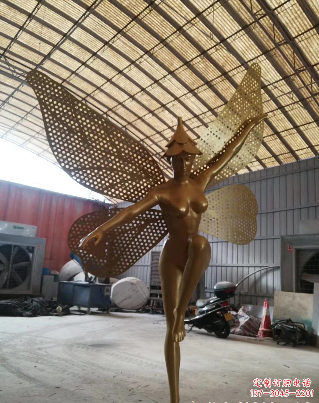 金华不锈钢蝴蝶仙子雕塑