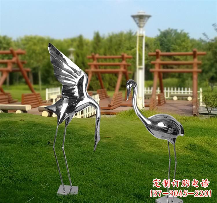 金华不锈钢仙鹤雕塑艺术精美、气质高雅