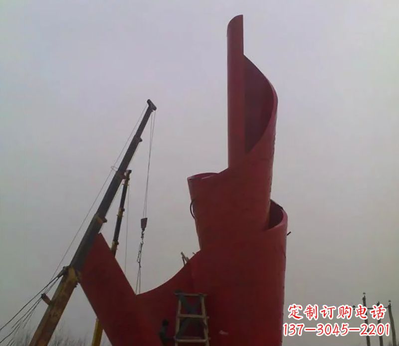 金华不锈钢火炬雕塑
