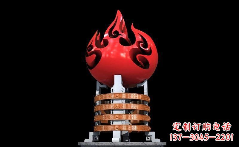 金华不锈钢火炬广场雕塑