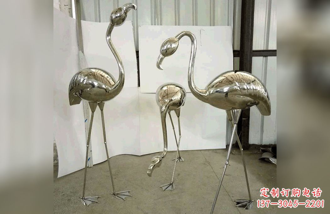 金华不锈钢火烈鸟——雕塑之美
