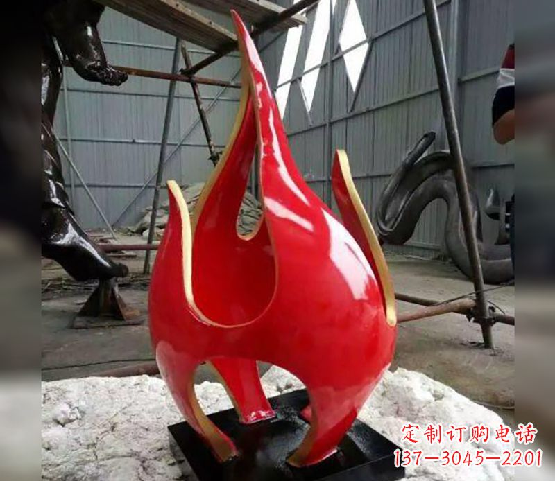 金华不锈钢火龙果雕塑传承传统文化的艺术品