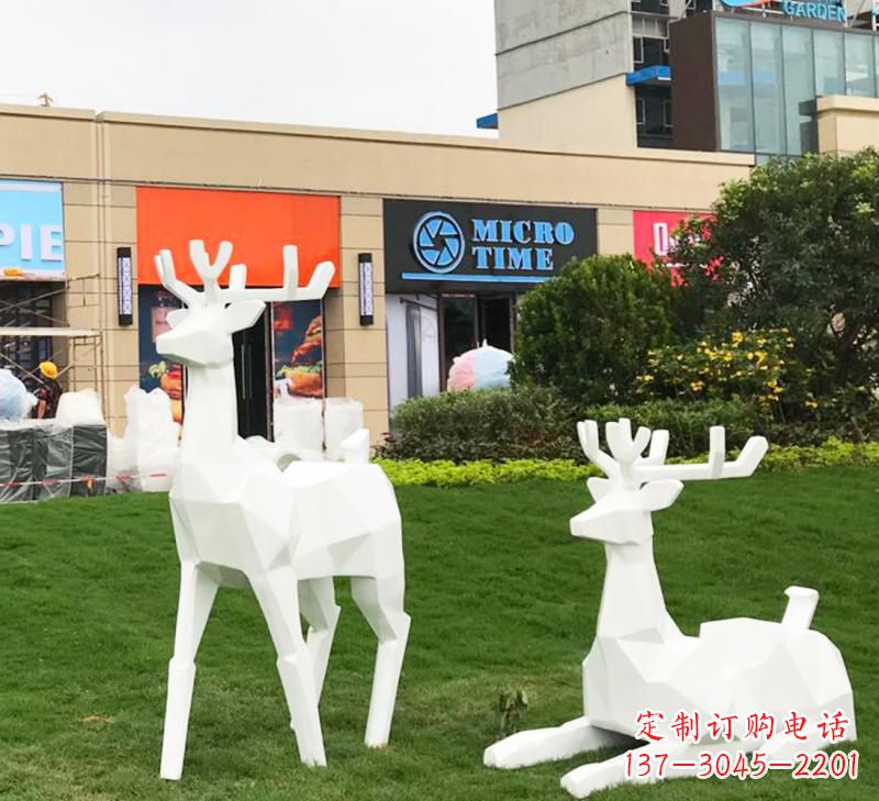 金华不锈钢小鹿雕塑艺术之美