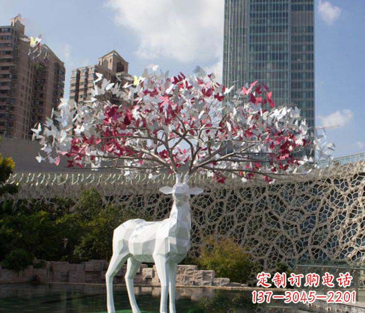 金华不锈钢梅花鹿雕塑艺术的精美结晶
