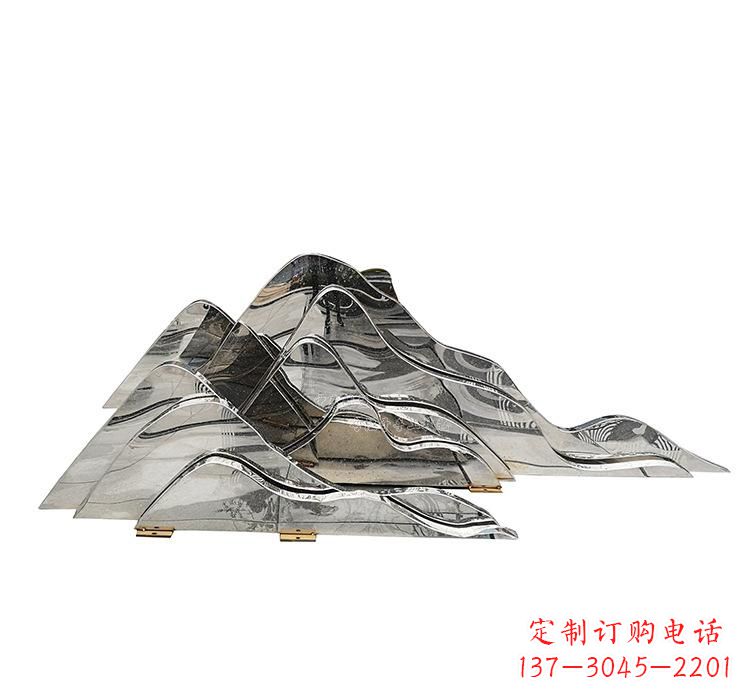 金华不锈钢假山雕塑