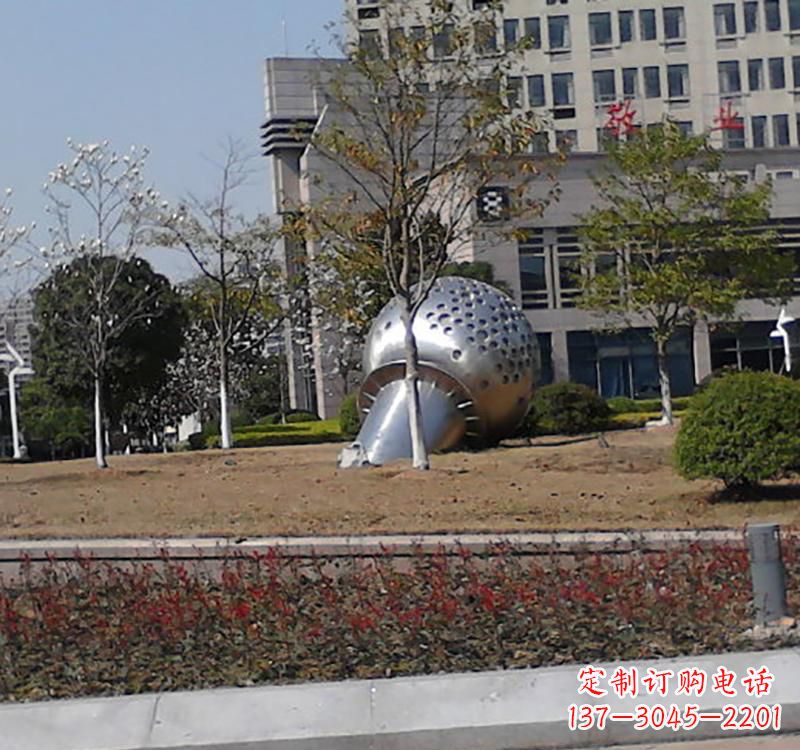 金华不锈钢简约话筒雕塑