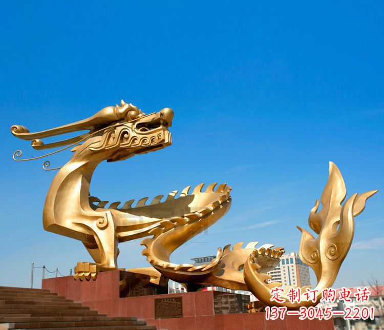 金华不锈钢金龙——雕塑之美