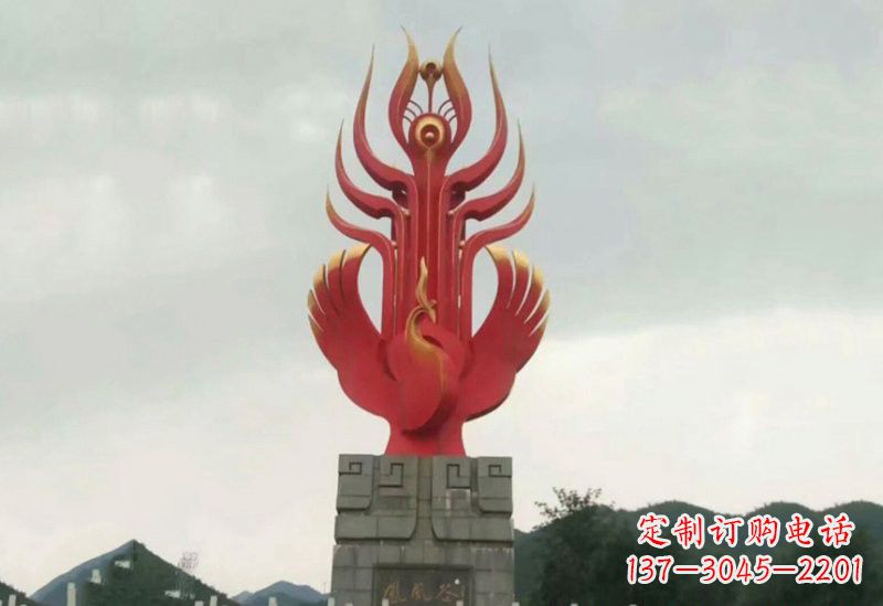 金华凤凰雕塑美丽传奇的象征