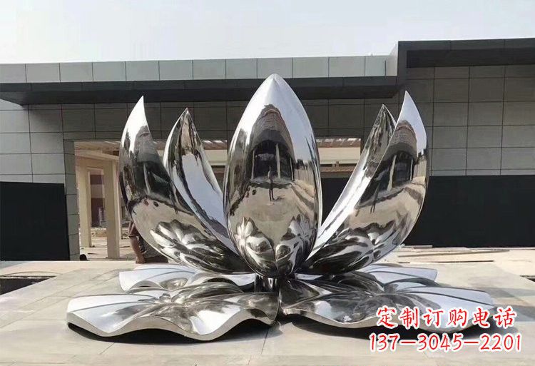金华不锈钢荷花雕塑