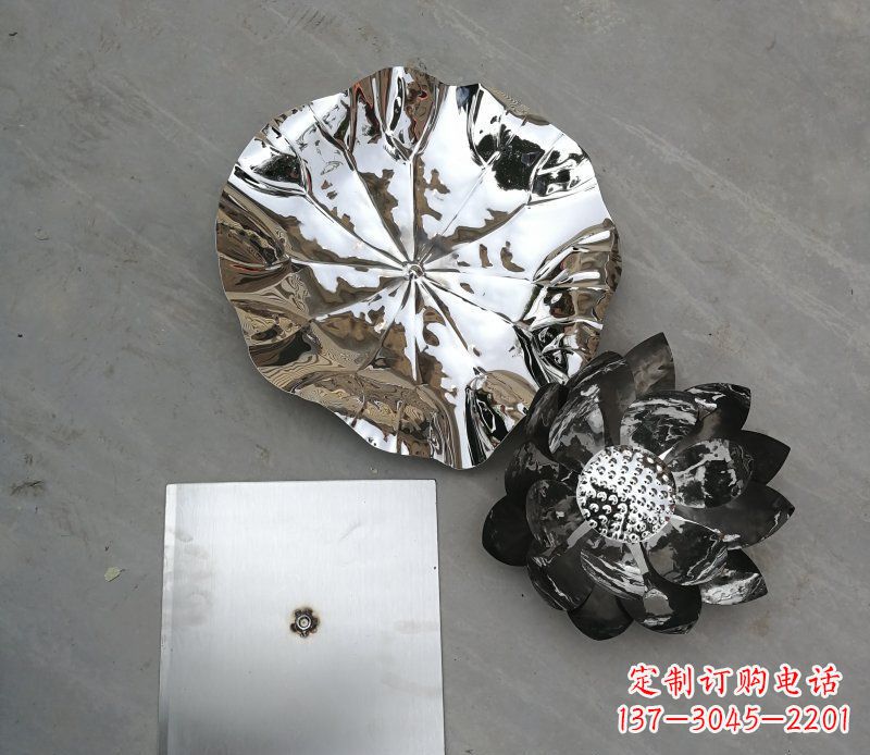 金华不锈钢荷叶公园景观雕塑
