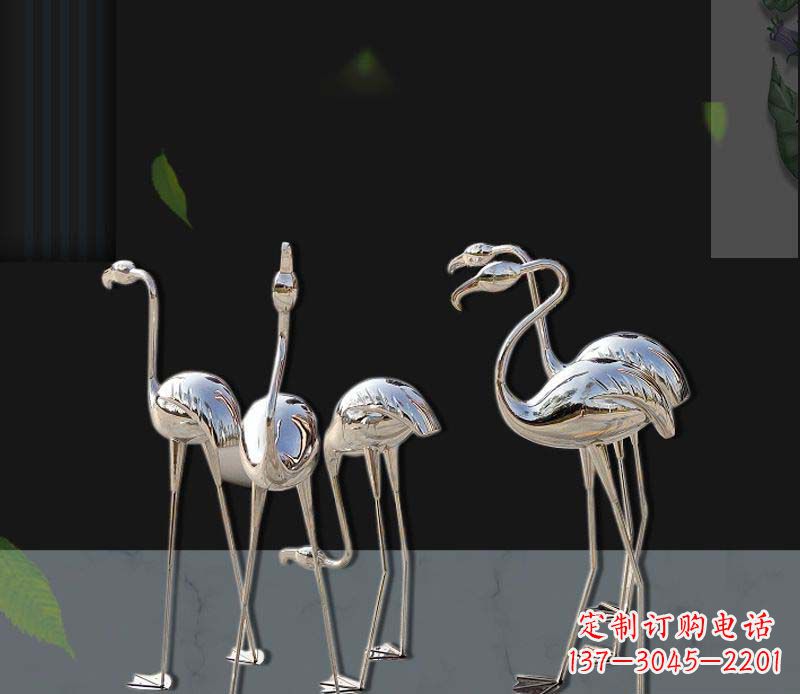 金华非凡之美不锈钢火烈鸟雕塑