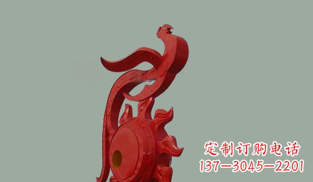 金华不锈钢孔雀雕塑