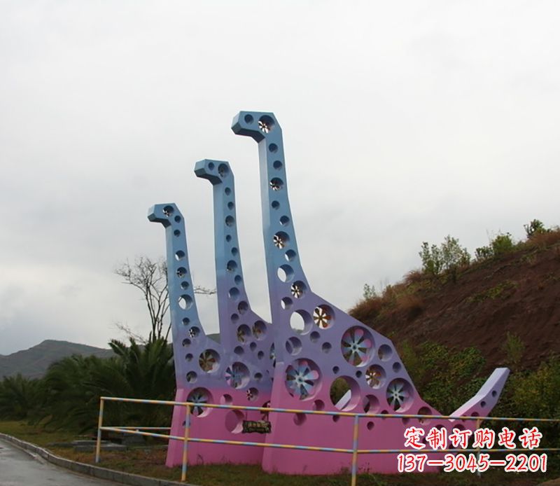 金华不锈钢恐龙雕塑精致的古代艺术