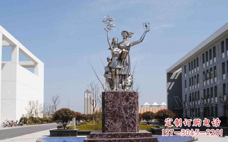 金华不锈钢学生雕塑——记录学生成长的精美艺术品