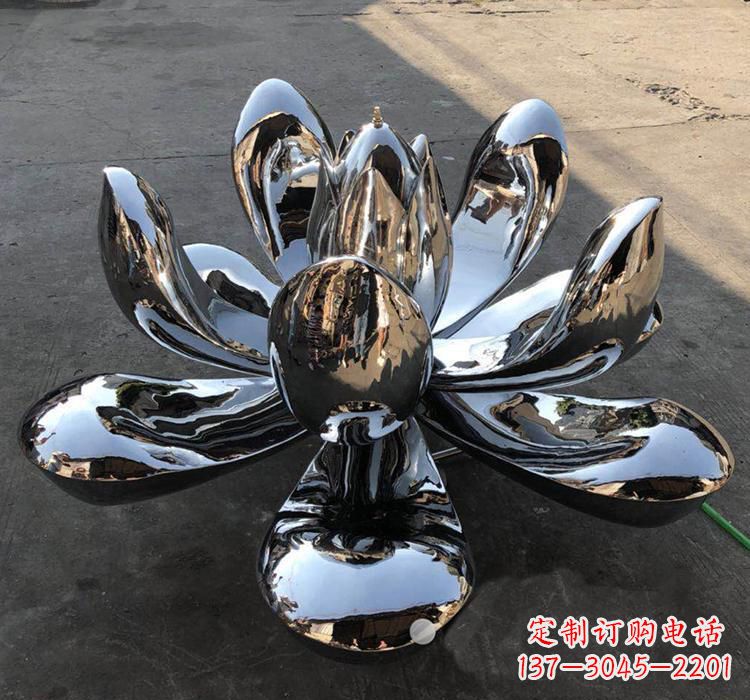 金华不锈钢莲花雕塑精美优雅