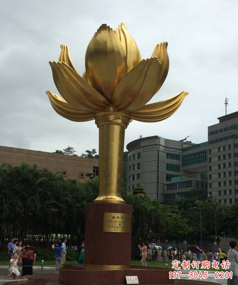 金华不锈钢莲花雕塑——美丽的艺术见证