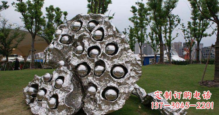 金华不锈钢莲蓬精美雕塑铸就华丽景观