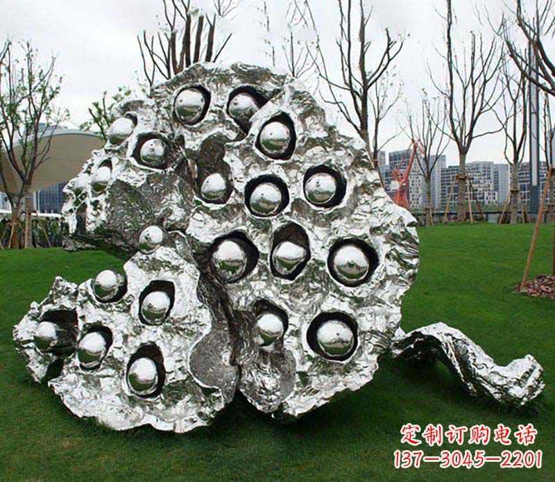 金华不锈钢莲蓬雕塑——精美极致的艺术品