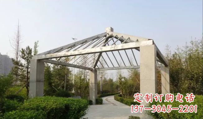 金华不锈钢凉亭雕塑点缀公园景观