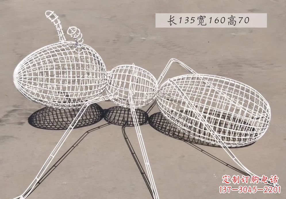 金华不锈钢镂空蚂蚁雕塑艺术精美的象征