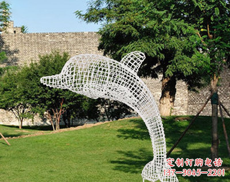 金华不锈钢海豚雕塑让海洋之美永存