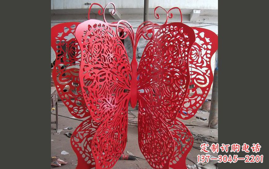 金华不锈钢蝴蝶公园景观雕塑