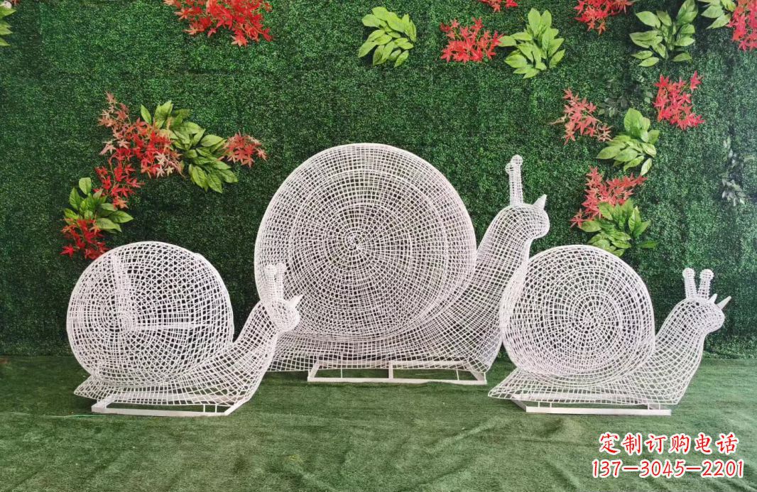 金华不锈钢镂空蜗牛雕塑11