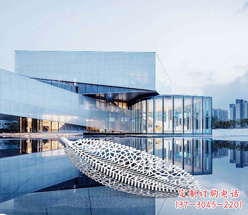 金华不锈钢树叶雕塑——精美绝伦
