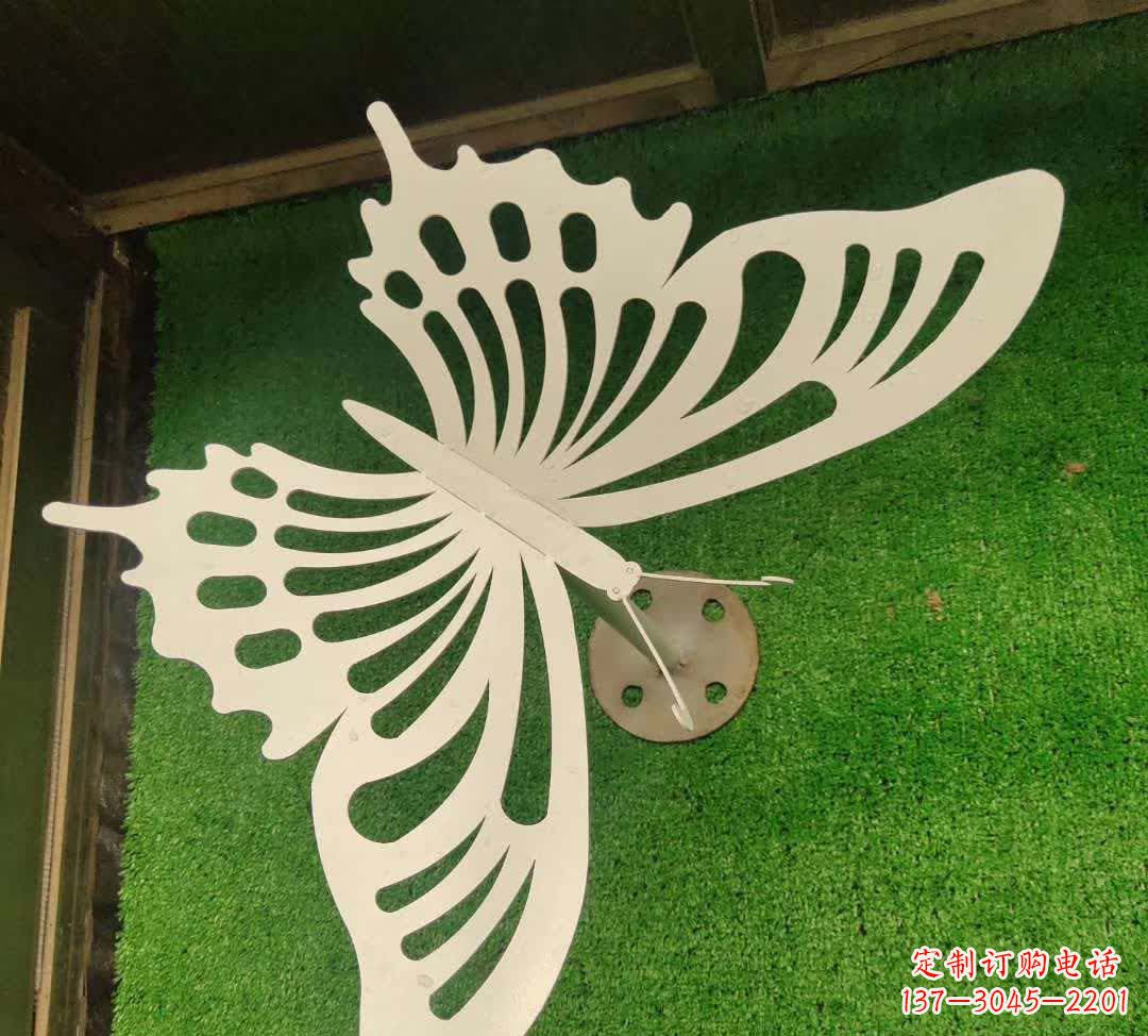 金华不锈钢镂空蝴蝶雕塑灵动翩跹