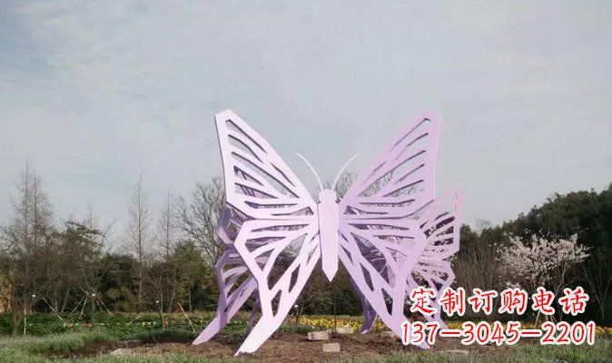 金华不锈钢蝴蝶雕塑美丽的艺术装点