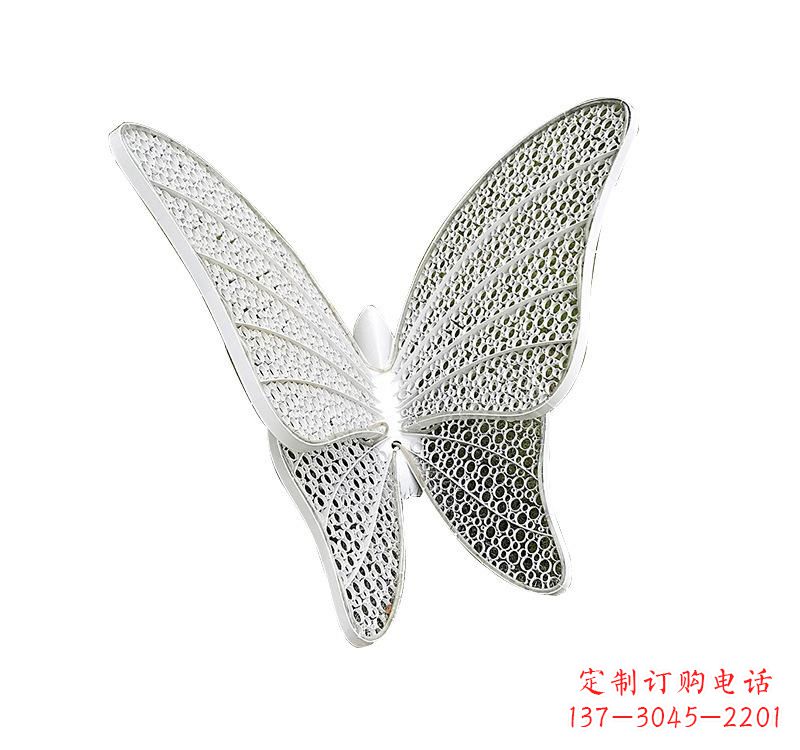 金华不锈钢绿地镂空蝴蝶雕塑