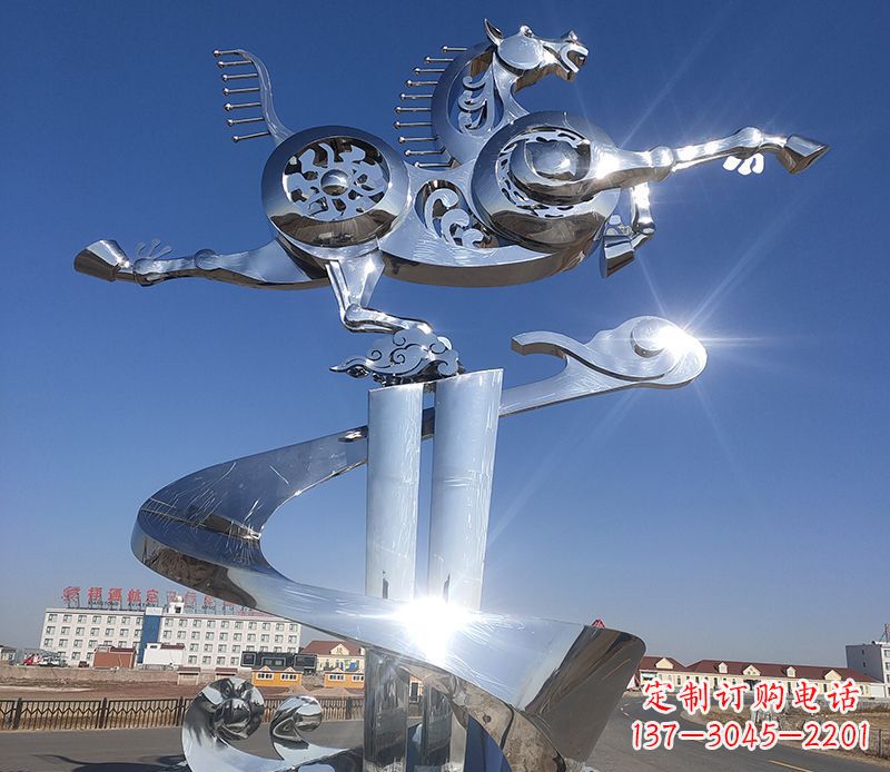 金华不锈钢马踏飞燕雕塑——精美的艺术品