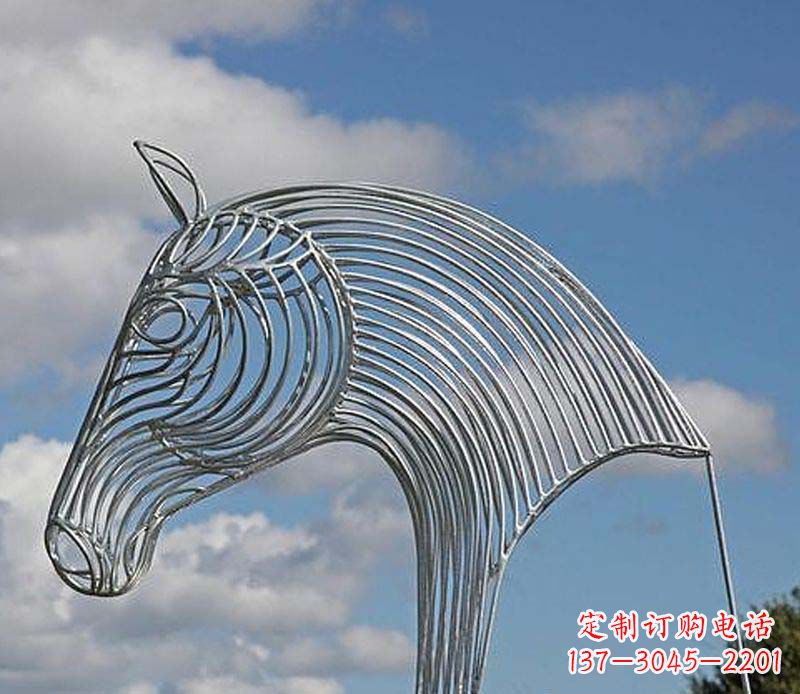 金华不锈钢马头雕塑抽象雕塑的新突破
