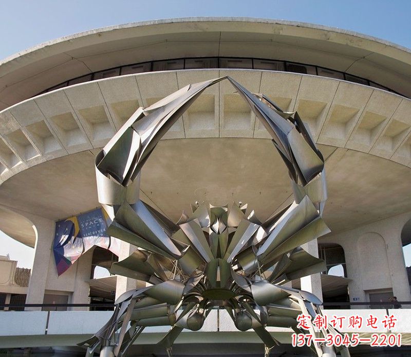 金华不锈钢螃蟹雕塑美观耐候的户外装饰
