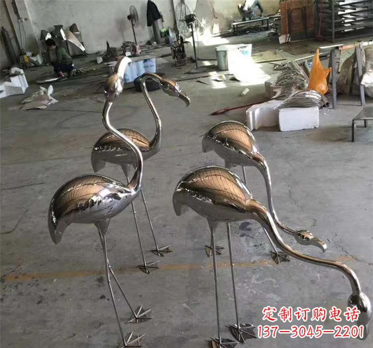 金华不锈钢火烈鸟雕塑给家园带来灿烂的光芒