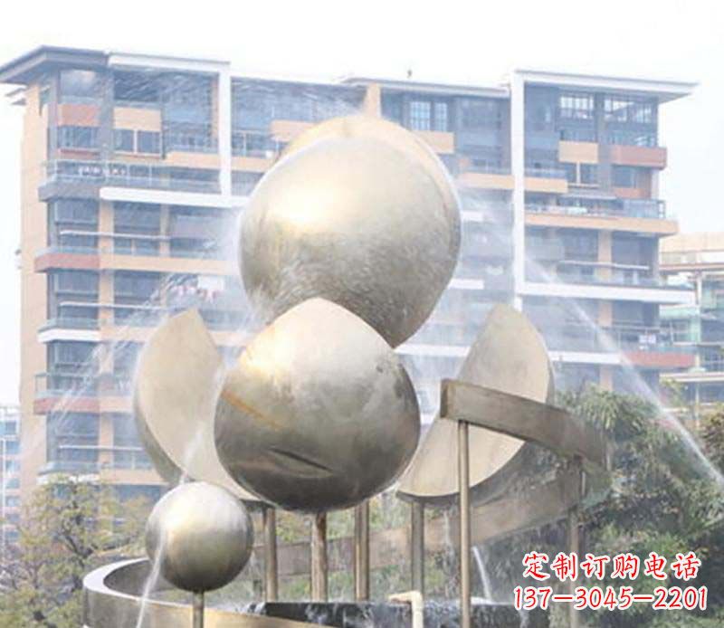 金华不锈钢喷泉雕塑1