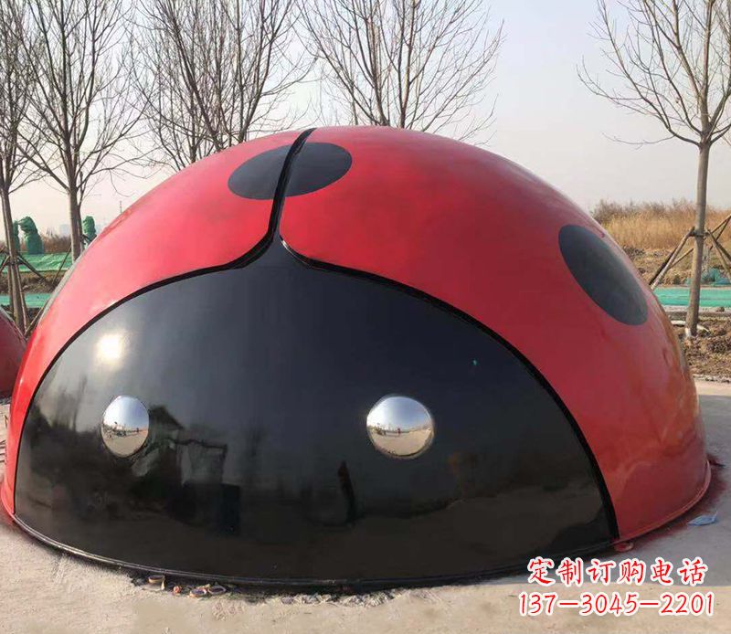 金华不锈钢瓢虫雕塑精致的艺术之美