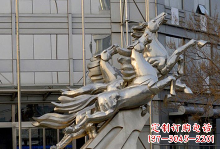 金华不锈钢马雕塑——精致的艺术瑰宝