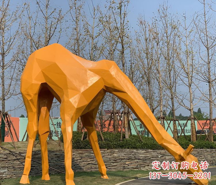 金华不锈钢雕刻的精美动物雕塑