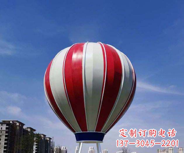 金华不锈钢热气球雕塑给景观增添精彩