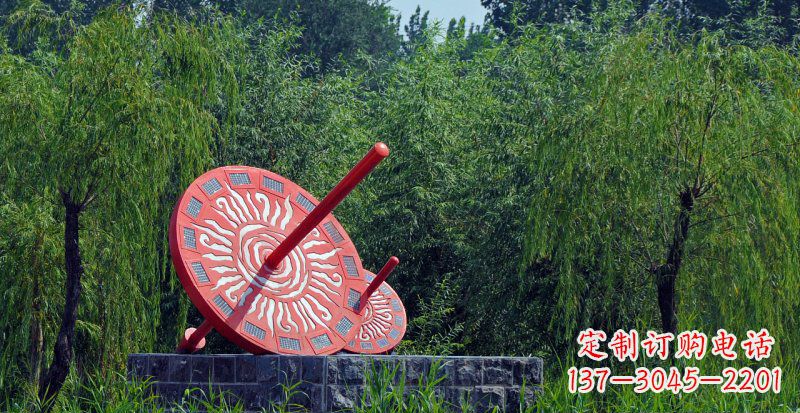 金华不锈钢日晷校园雕塑点亮校园时光
