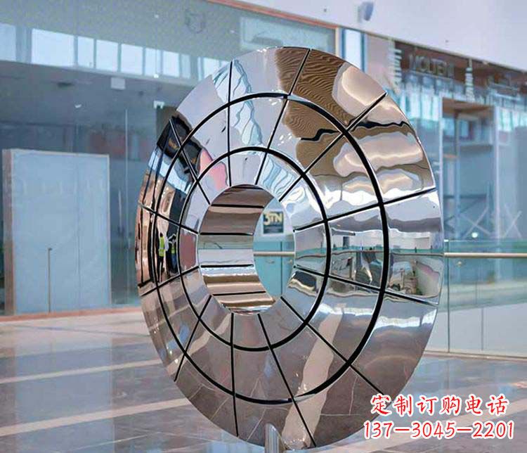 金华不锈钢圆环雕塑——精美的艺术精品