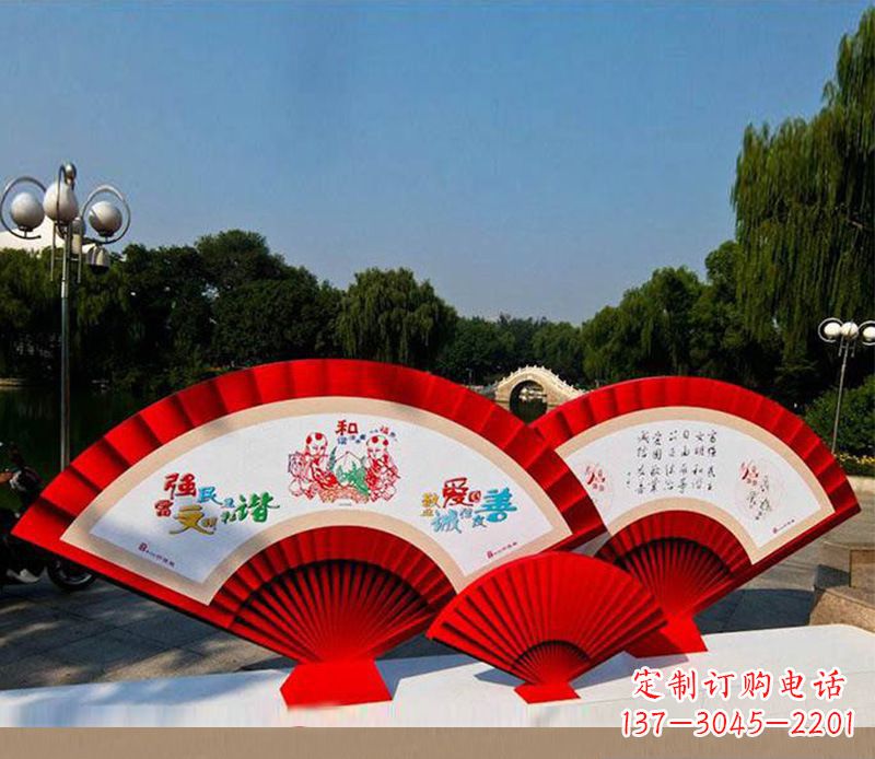 金华不锈钢价值观雕塑——见证社会主义核心价值观